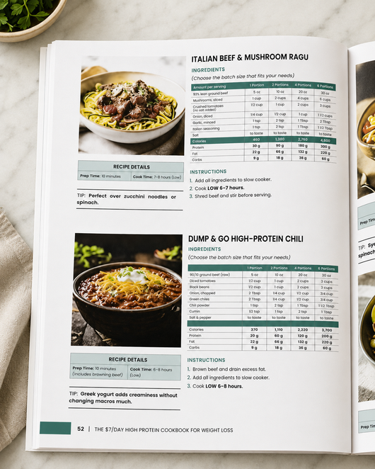 The High Protein Cookbook – 30-Day Meal Plan