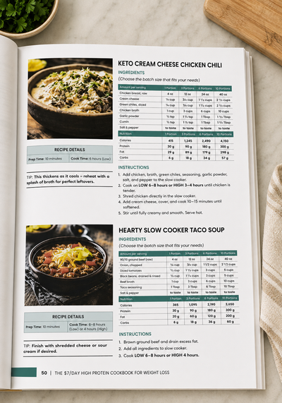 The High Protein Cookbook – 30-Day Meal Plan
